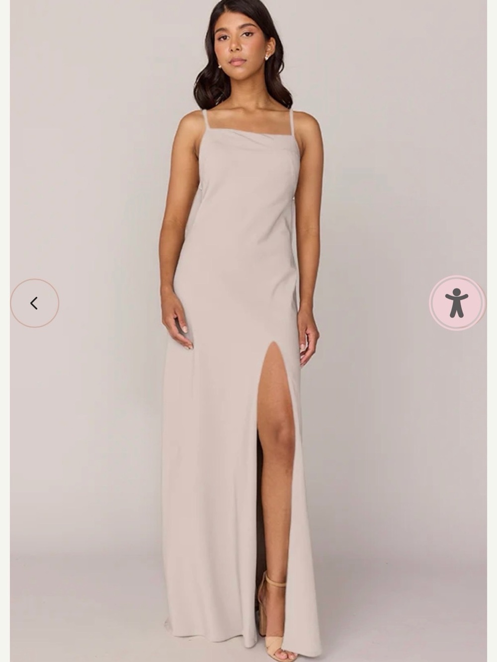 Revelry - Steph style dress- crepe - gold champagne